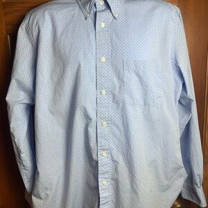 Brook Brothers Regent Shirt Mens Large Blue Long Sleeve Casual‎ Vacation